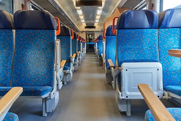 Image showing Passenger Train interior