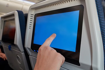 Image showing Plane infotainment screen