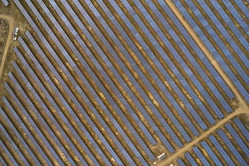 Image showing Solar panel park power plant