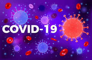 Image showing Stop 2019-nCoV Coronavirus test tube