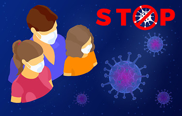 Image showing Stop 2019-nCoV covid-19 Coronavirus