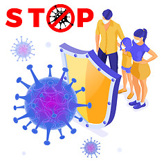 Image showing Stop 2019-nCoV covid-19 Coronavirus