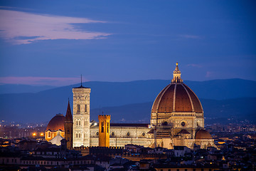 Image showing Florence at the Evening, Tuscany, Italy