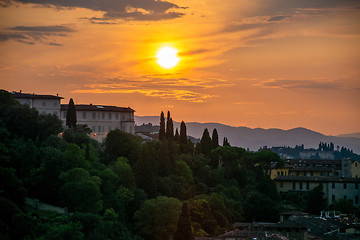 Image showing Florence at the Evening, Tuscany, Italy