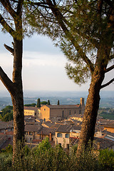 Image showing Chiesa di Sant Agostino, San Gimignano, Tuscany, Italy