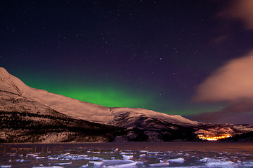 Image showing Aurora Borealis, Kafjord, Alta, Norway