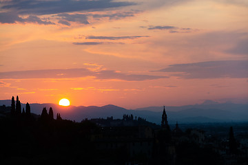 Image showing Florence at the Evening, Tuscany, Italy