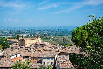 Image showing Chiesa di Sant Agostino, San Gimignano, Tuscany, Italy