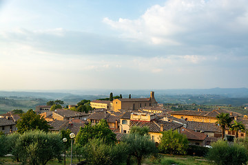 Image showing Chiesa di Sant Agostino, San Gimignano, Tuscany, Italy