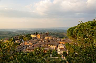 Image showing Chiesa di Sant Agostino, San Gimignano, Tuscany, Italy