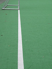 Image showing green soccer field 