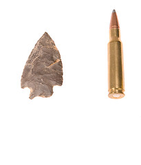 Image showing Bullets Then And Now