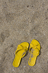 Image showing Yellow Flip-Flops