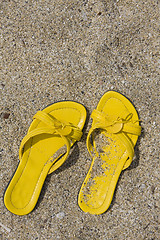Image showing Yellow Flip-Flops