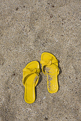 Image showing Yellow Flip-Flops