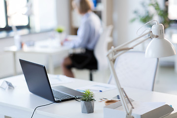 Image showing laptop computer on office table