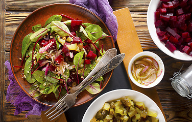 Image showing salad with beet