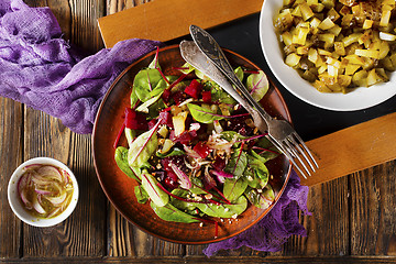 Image showing salad with beet