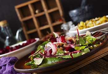 Image showing salad with beet