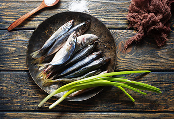 Image showing  raw smelt fish