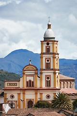 Image showing Church in a small Colombian town