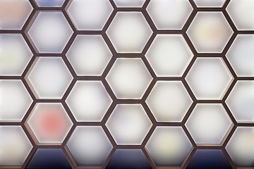 Image showing Geometric hexagon display screen pattern