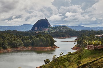 Image showing Guatape rock lookout point Piedra del Penol