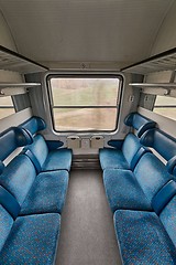 Image showing Passenger Train Interior Empty