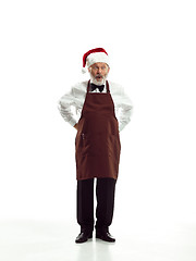 Image showing Portrait of Man in Santa Claus Costume