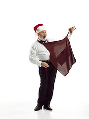 Image showing Portrait of Man in Santa Claus Costume