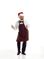 Image showing Portrait of Man in Santa Claus Costume