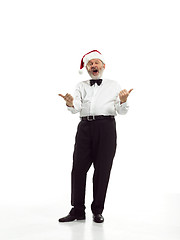 Image showing Portrait of Man in Santa Claus Costume