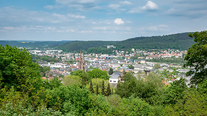 Image showing panoramic view to Marburg Germany