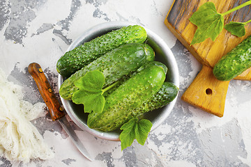 Image showing cucumbers