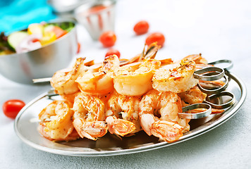 Image showing fried shrimps 