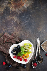 Image showing porridge with berries