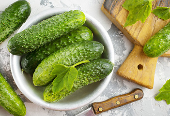 Image showing cucumbers