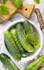 Image showing cucumbers