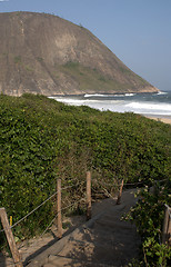 Image showing Itacoatiara beach entrance path