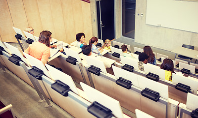 Image showing international students at university lecture hall