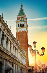 Image showing Piazza San Marco at sunrise