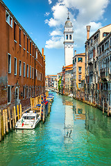 Image showing Canal in Venice Italy