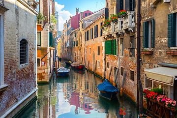 Image showing Venice and old houses