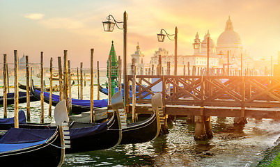 Image showing Sunset in Venice