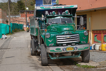 Image showing Old lorry on a street