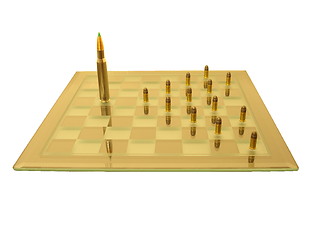 Image showing War with pawns.