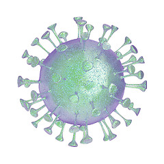 Image showing Coronavirus isolated on white