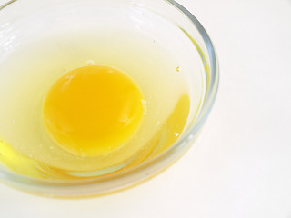 Image showing Raw Egg on White
