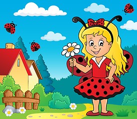 Image showing Ladybug girl theme image 2