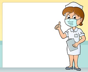 Image showing Nurse theme frame 1